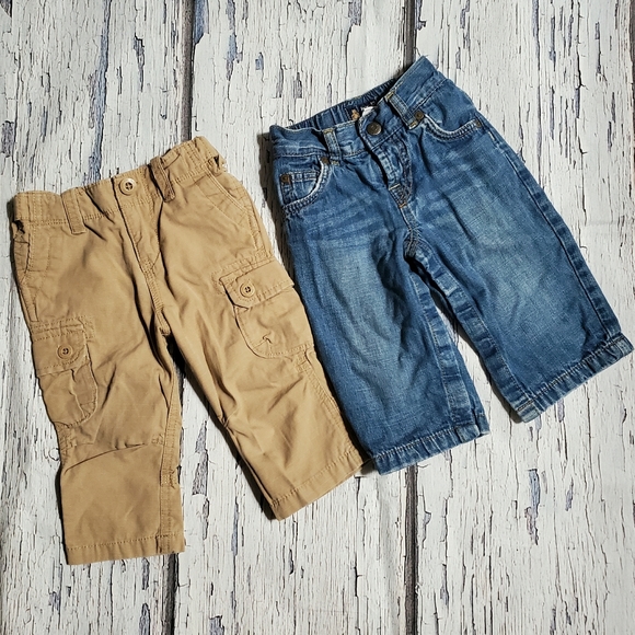 BABYGAP Pants Jeans Baby Size 12-18 Months - 2 Pairs Set - Picture 1 of 14